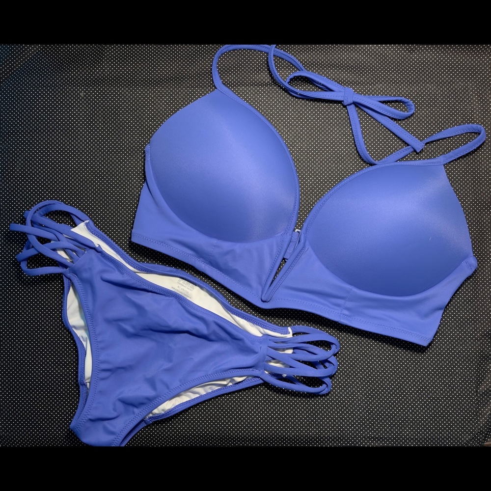 PINK V Wire Strappy Top & Matching Strappy Bottoms
